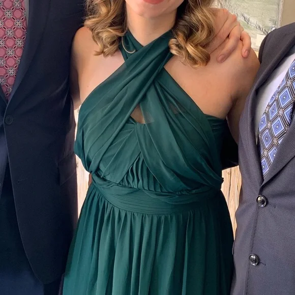 Convertible Dress | Bridesmaid dress hemmed to 5’6’’ (flats) - Picture 5 of 9